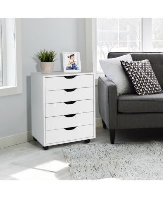 5 Drawer Chest Storage Dresser Floor Cabinet Organizer