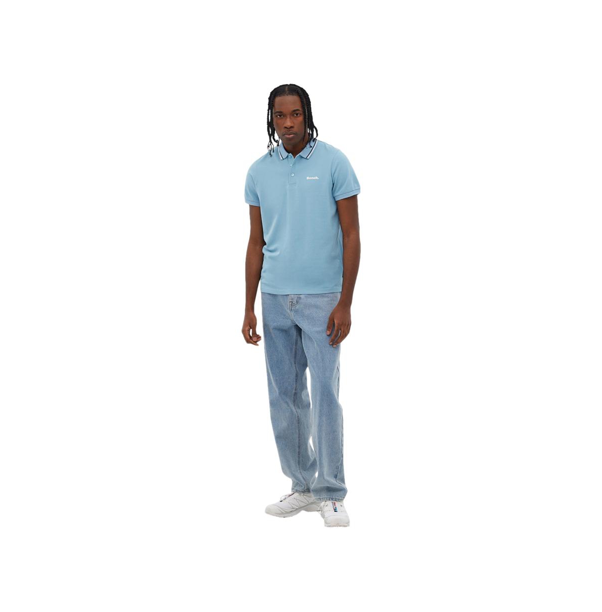 Bench Dna Men's Gruff Contrast Tipping Polo Shirt - BN2M117433