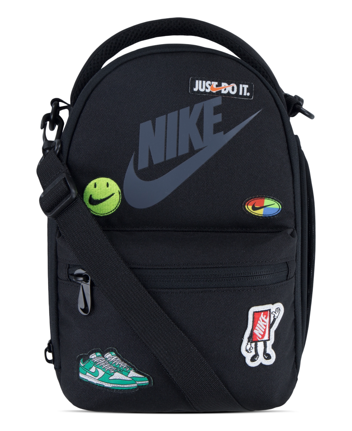 Nike Big Patch Lunch Tote In Black