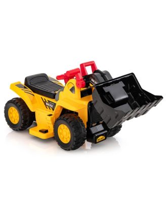 Kids Ride On Bulldozer Pretend Play Truck Toy with Adjustable Bucket