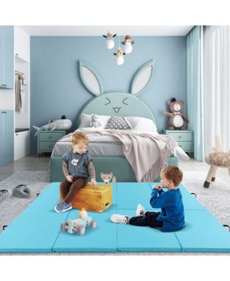 10' x 4' x 2" 4-Panel Folding Exercise Mat with Carrying Handles for Gym Yoga