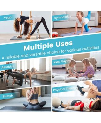 10' x 4' x 2" 4-Panel Folding Exercise Mat with Carrying Handles for Gym Yoga