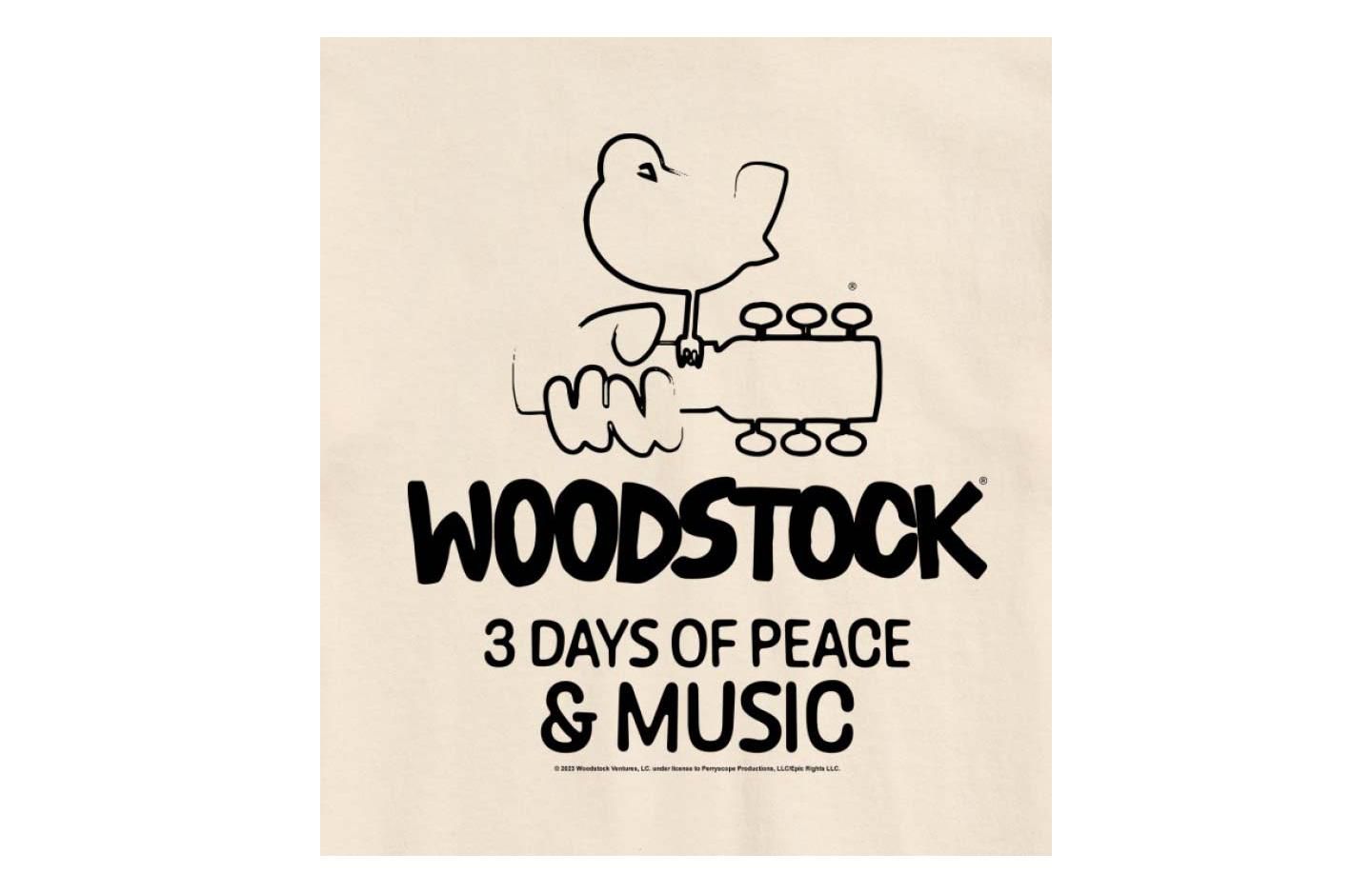 Мужская футболка AIRWAVES Hybrid Apparel Woodstock 3 Days Of Peace And Music Short Sleeve, цвет: Меланжевый — фото 5