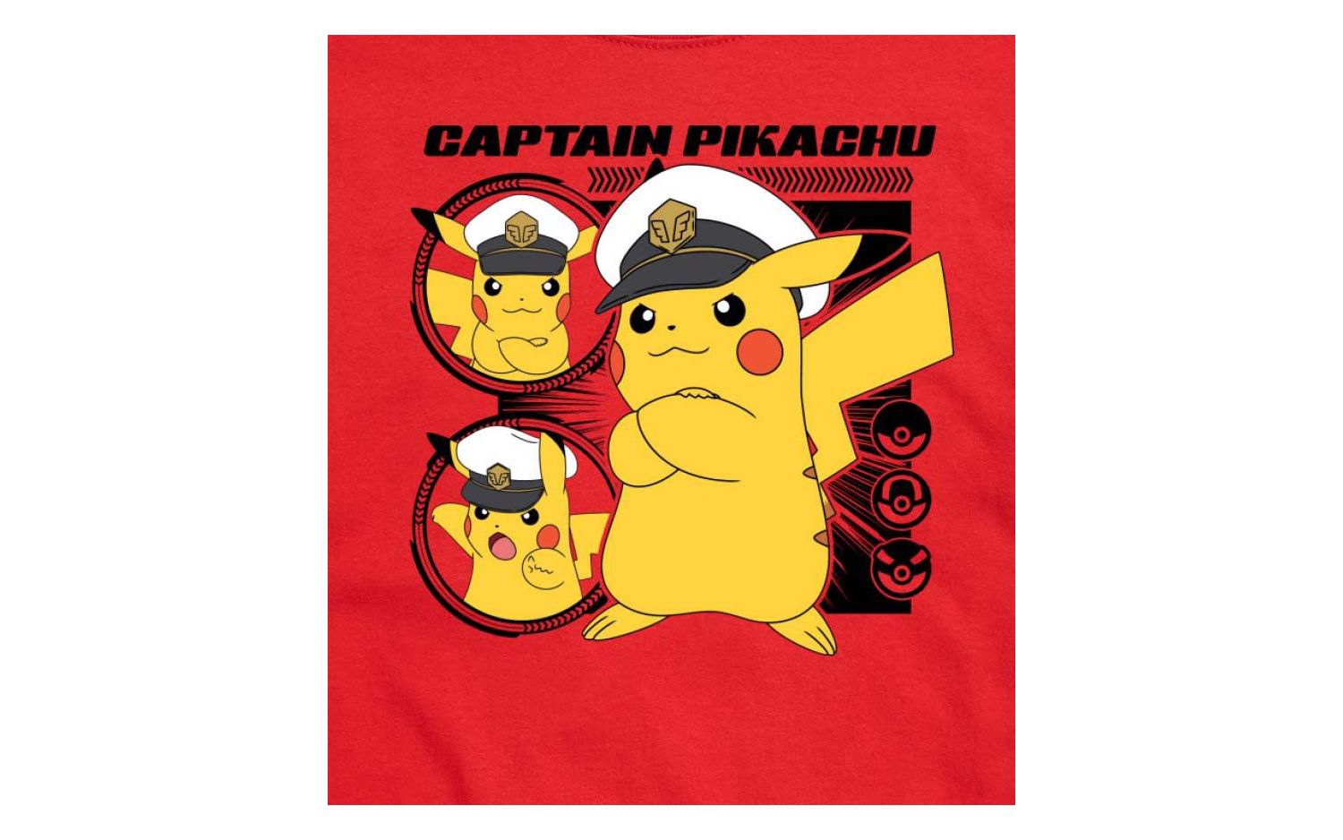 Hybrid Apparel Captain Pikachu Men's Short Sleeve Tee