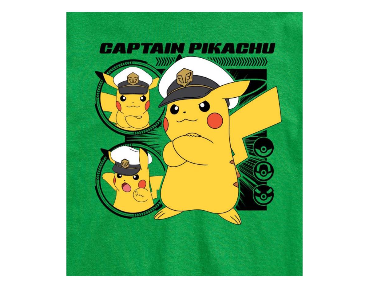 Hybrid Apparel Captain Pikachu Men's Short Sleeve Tee