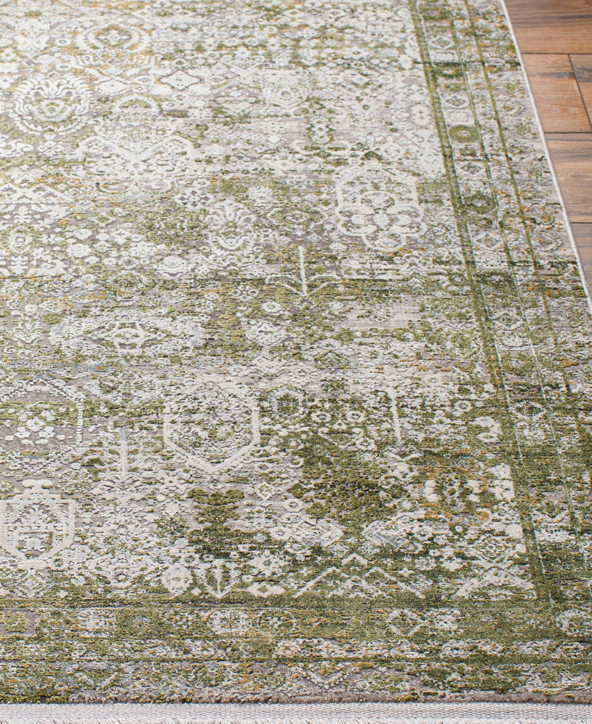 Surya Solar 31994 3'1"x8' Runner Area Rug In Olive