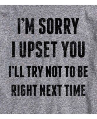 Hybrid Apparel Sorry I Upset You Men's Short Sleeve Tee