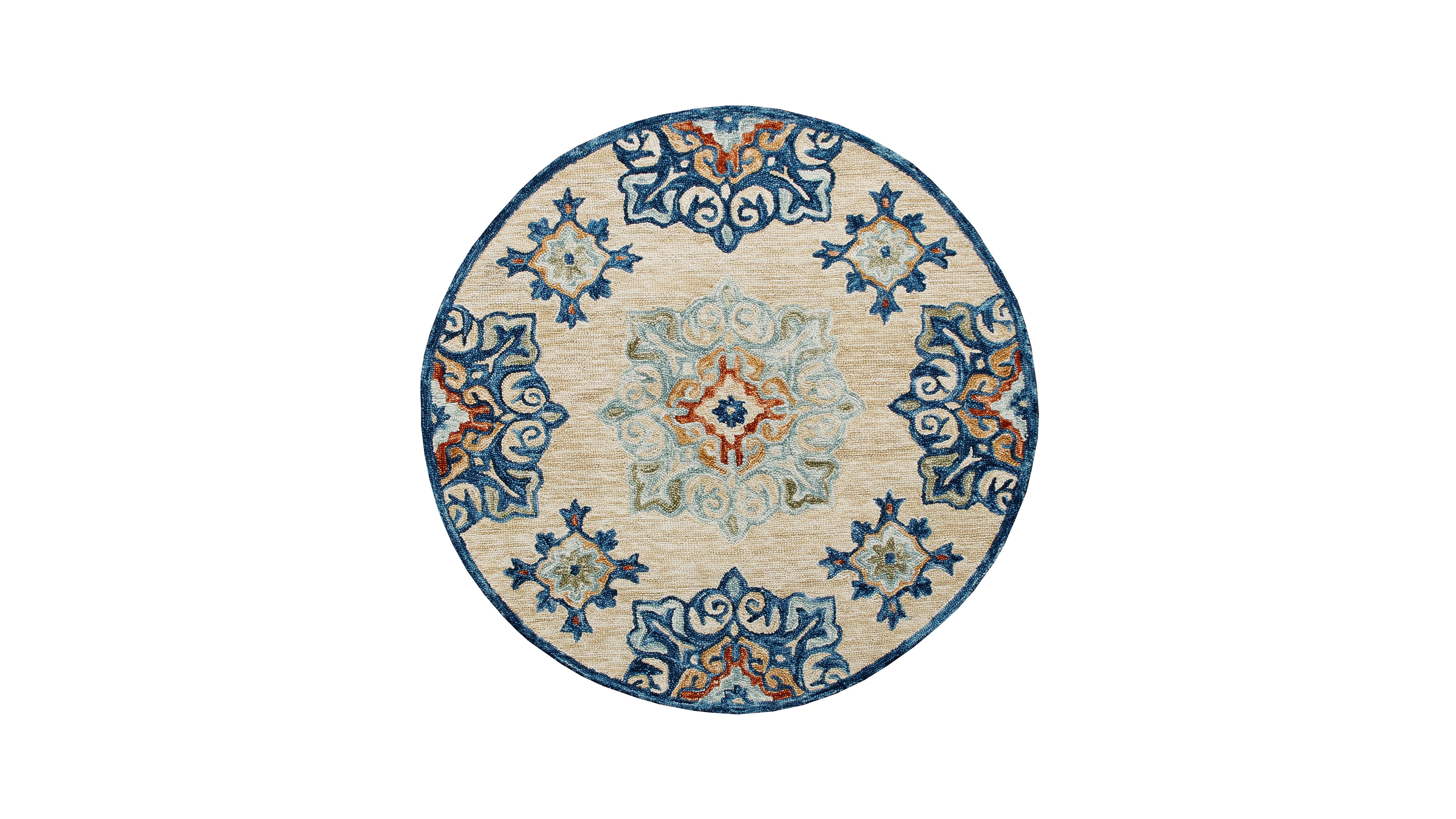 Closeout! Lr Home Rochelle Rug-133 7'3"x7'3" Round Area Rug