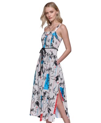 KARL LAGERFELD PARIS - Women's Signature-Print Dress