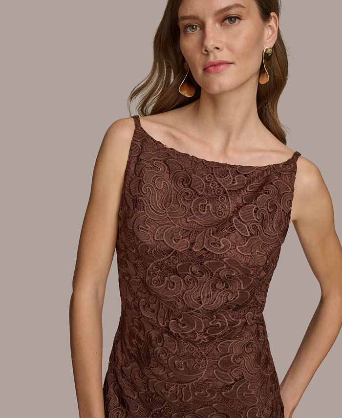 Donna Karan New York Donna Karan Women's Square-Neck Sleeveless Lace ...