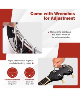 5-String Geared Tunable Banjo with case