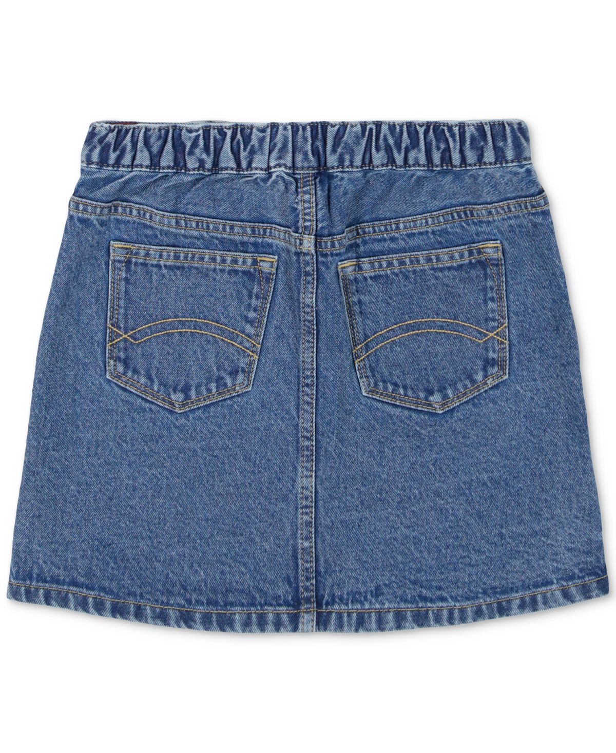 Tommy Hilfiger Big Girls Cotton Denim Faux-Wrap Skirt