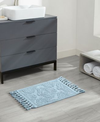 Ricardo Fringe Cotton Bath Rug 17" x 31"