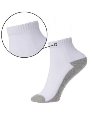 Men's Ankle Socks 8 Pack Cotton Athletic Performance Socks for Men Moisture-Wicking Cushioned Quarter Length Socks Reinforced Heel & Toe