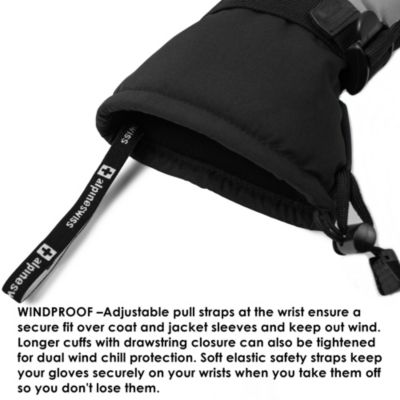 Mens Waterproof Ski Gloves Snowboarding 3M Thinsulate Winter Gloves