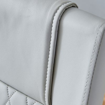 Set of 6 Faux Leather Cushioned Side Chairs