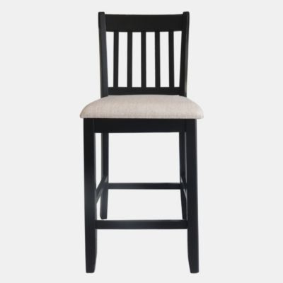 Rustic Counter Height Dining Chairs with Foot Support