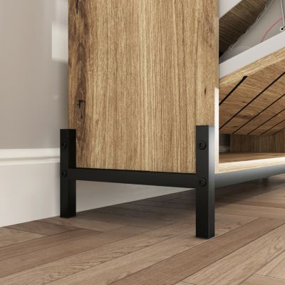 Streamdale 3-Drawer Shoe Cabinet with Open Shelves