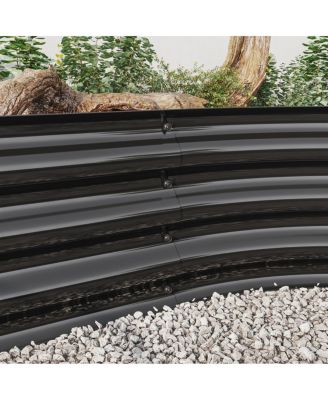  Large Metal Oval Raised Garden Bed