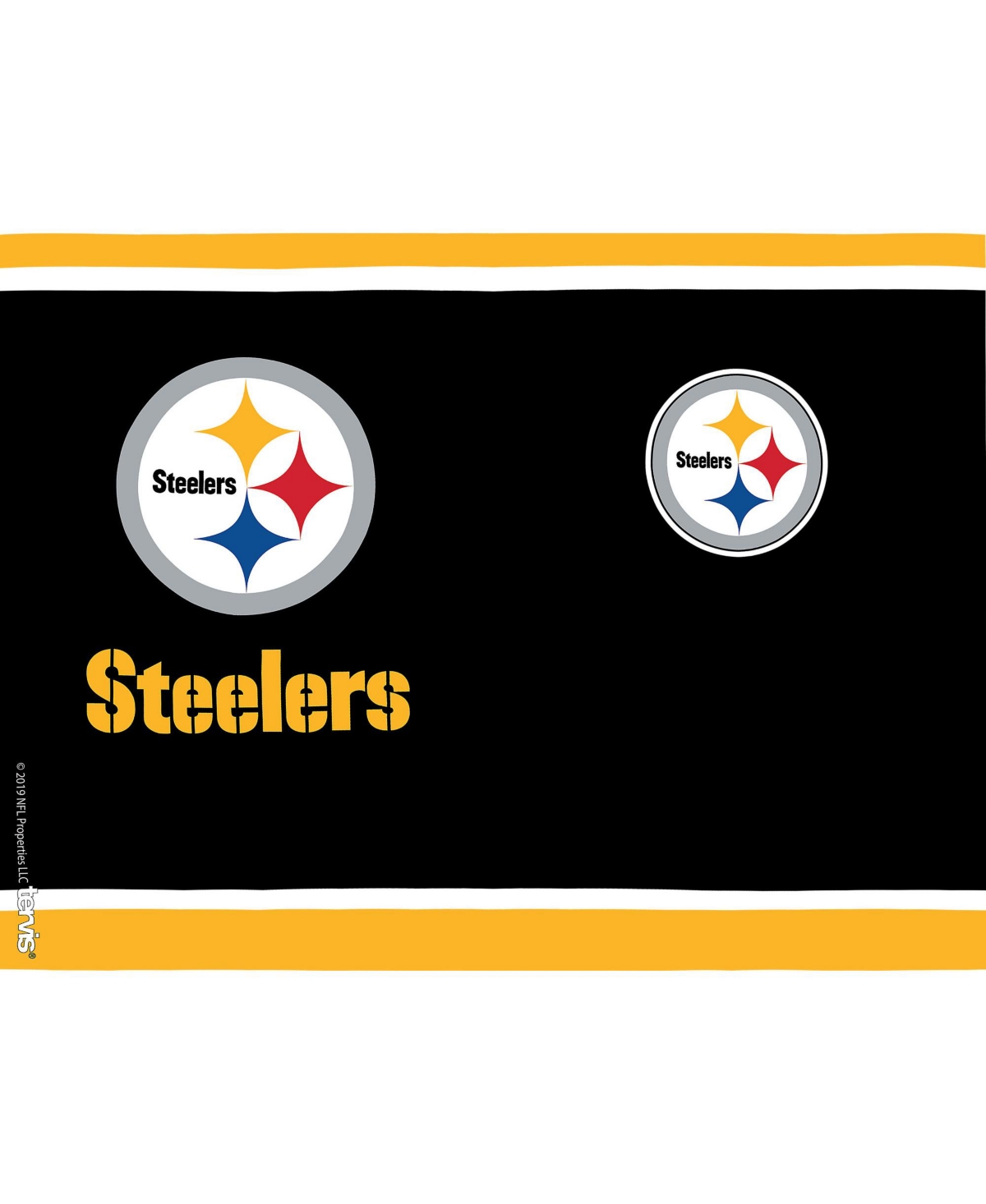 Tervis Tumbler Tervis Nfl Pittsburgh Steelers Touchdown Made in Usa Double Walled Insulated Tumbler Travel Cup Keeps Drinks Cold & Hot, 24oz, Classic