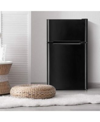 3.2 cu ft Compact Stainless Steel Refrigerator