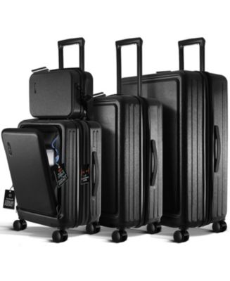 TravelArim 4 Piece Hard Shell Luggage Set with Spinner Wheels ...