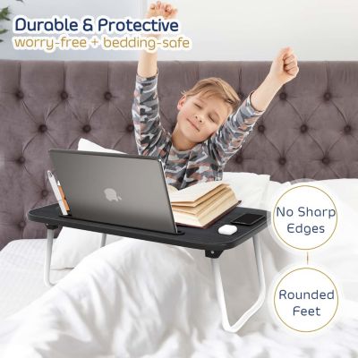 Foldable Lap Desk - Portable &amp; Lightweight - Ideal for Working, Reading, or Eating - Small