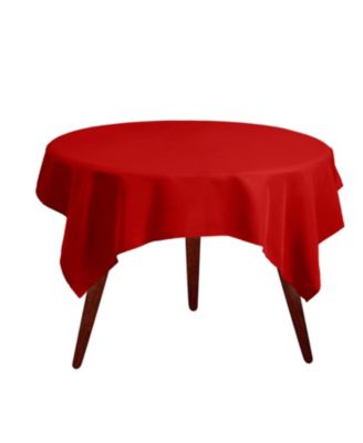 Square Tablecloth - 52 x 52 Inch - Heavy Duty Washable Polyester - For Small Square or Round Tables