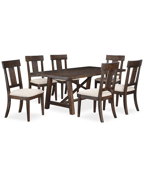 Furniture CLOSEOUT! Ember 7 Piece Dining Room Furniture Set, Created