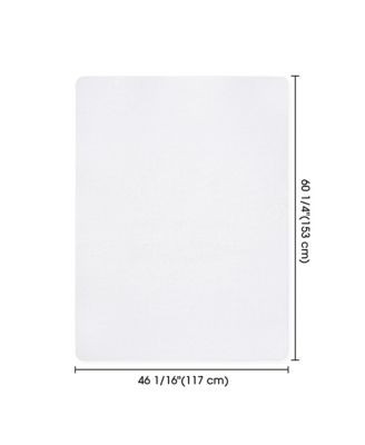 Clear Office Chair Mat for Hardwood 60"x46" Rectangle 2PCS Plastic Floor Protector for Rolling Desk Chairs 1/16" Thickness