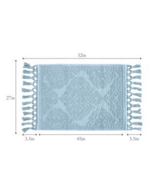 Ricardo Fringe Cotton Bath Rug 27" x 52"