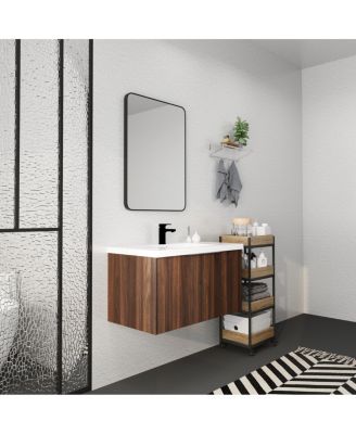 36" Modern Design Floating Bathroom Vanity with Soft Close Doors