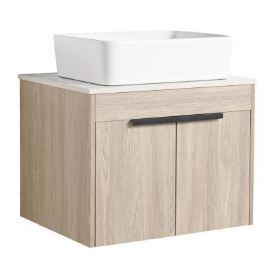 24" Modern Design Float Bathroom Vanity With Ceramic Basin Set