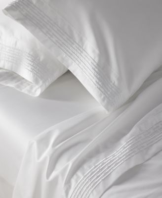 Hotel Collection Chain Links Embroidered 500 Thread Count Pima Cotton Flat Sheet, Queen, Exclusively at Macy's