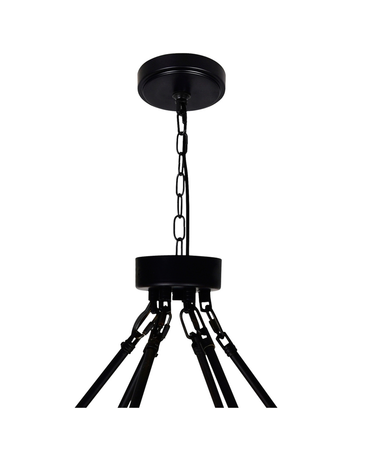 Shop Cwi Lighting 27" Metal Arya 45 Light Chandelier In Black