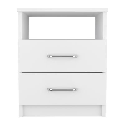 Brookline 2-Drawer 1-Shelf Rectangle Nightstand