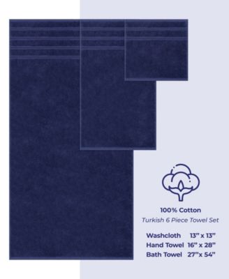 Edison 100% Cotton Luxury 6-Piece Towel Set