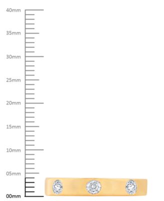 Diamond Bezel-Set Polished Band (3/4 ct. t.w.) in 14k Gold