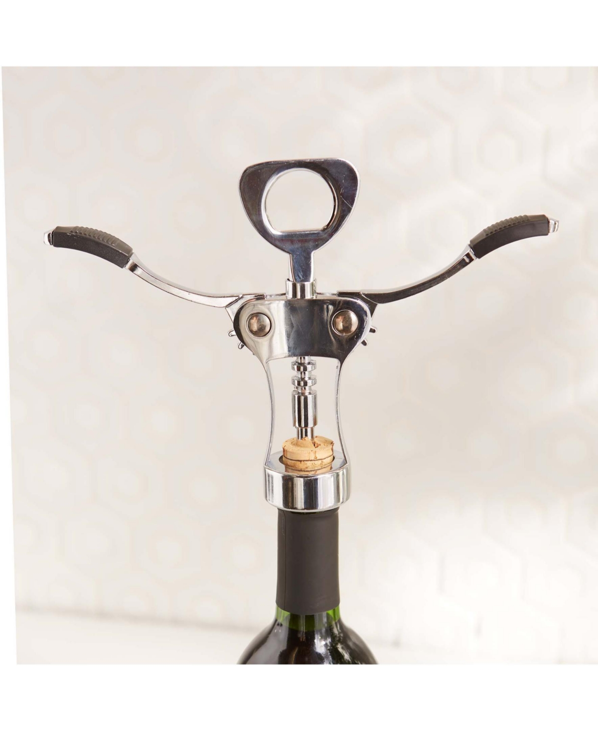 Shop Rsvp International Winged Gear Driven Wine Opener 7x3x1.5" In Black