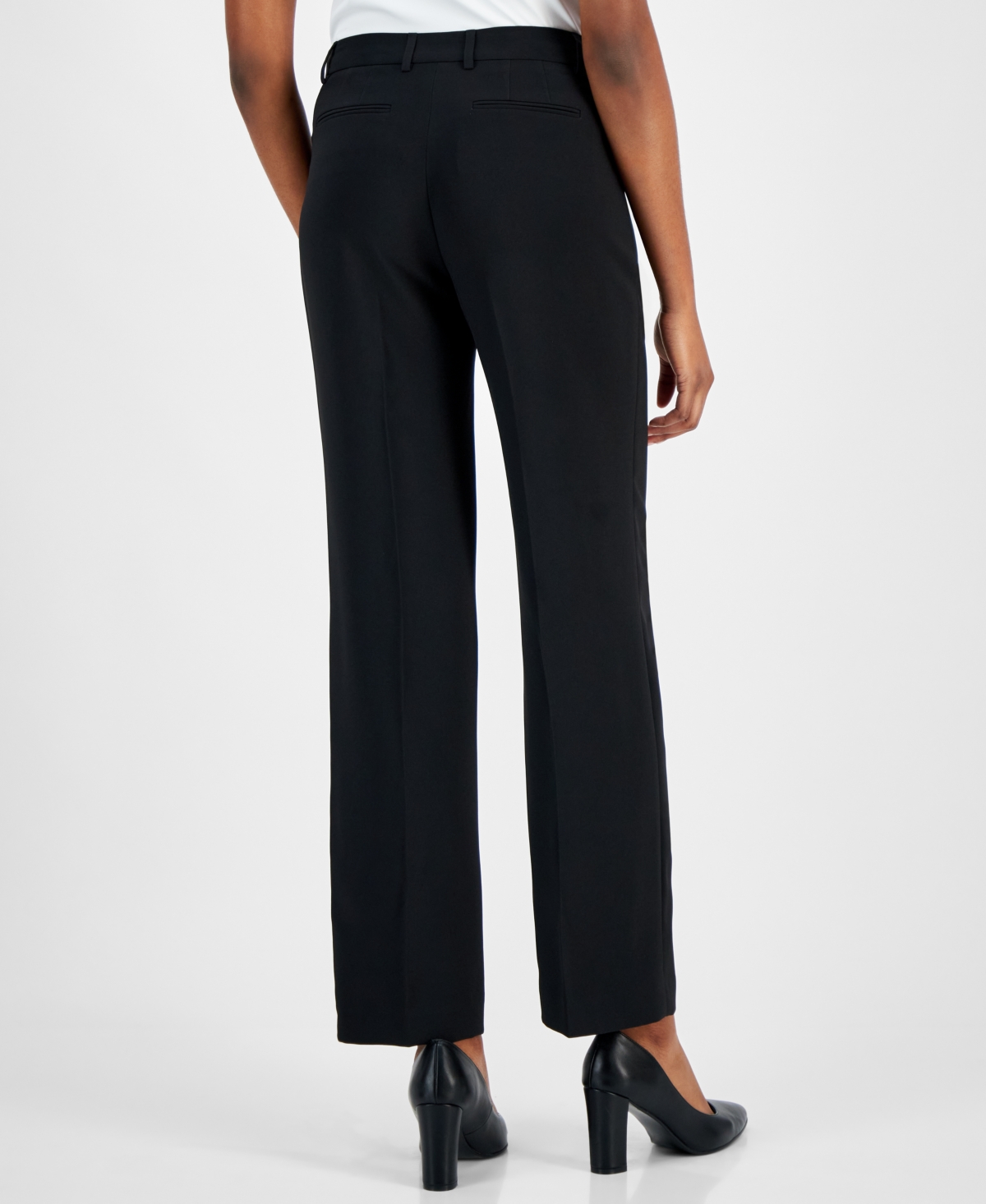 Anne Klein Women's Mid-Rise Pleated Trousers