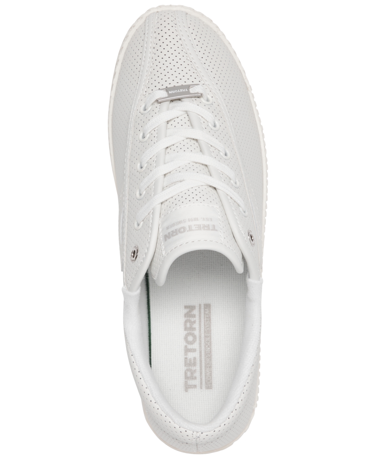Shop Tretorn Women's Nylite Perforated Leather Casual Sneakers From Finish Line In White