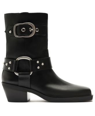 Women's Kaia Mid-Block Leather Booties