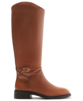 Women's Mckenna Low Block Wide Calf Leather Boots