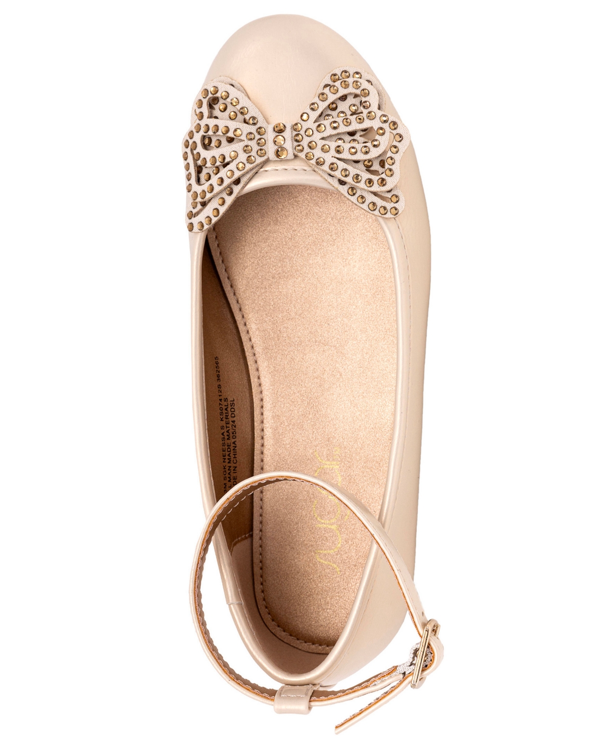Sugar Little And Big Girls Neessa Ballet Flat In Champagne