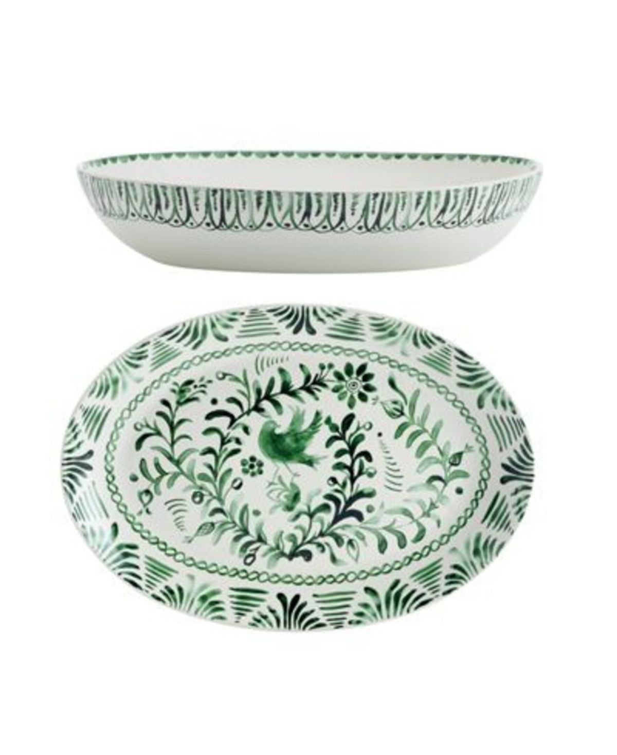 Fitz and Floyd Sicily Serve Bowl & Platter Set