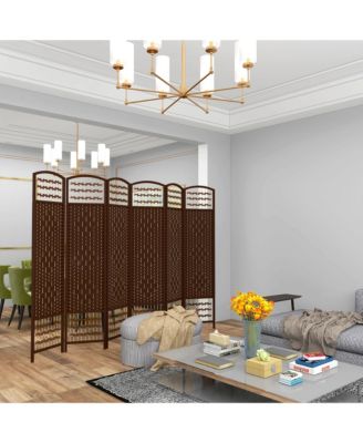 6 Panel Room Divider, Folding Screen, 5.6',