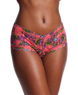 Women's Printed Signature Lace Boyshort