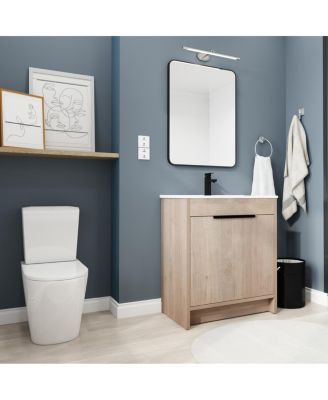 Streamdale Freestanding Vanity with Ceramic Sink & Soft-Close Doors