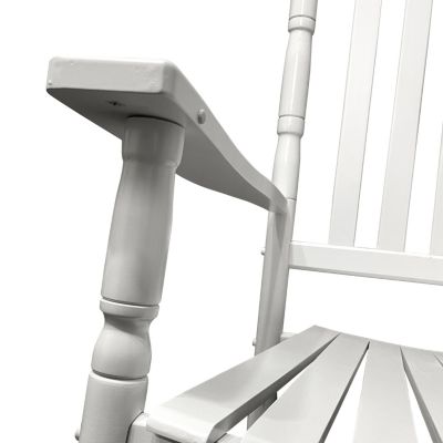  Balcony Porch Adult Rocking Chair - White