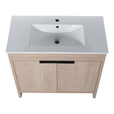 36 Inch Bathroom Vanity Plywood With 2 Drawers